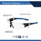 Ge Safety Glasses, Anti-Scratch, Clear Lens, Black/Blue Frame GE205C - alternate 3